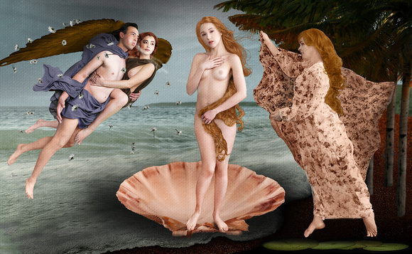 From Botticelli's Birth of Venus