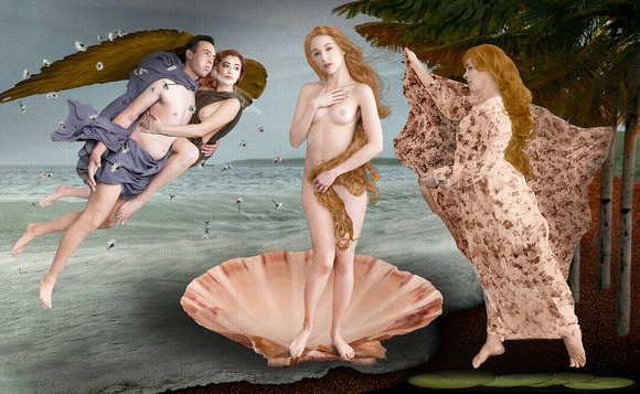 Recreation of Botticelli's Venus